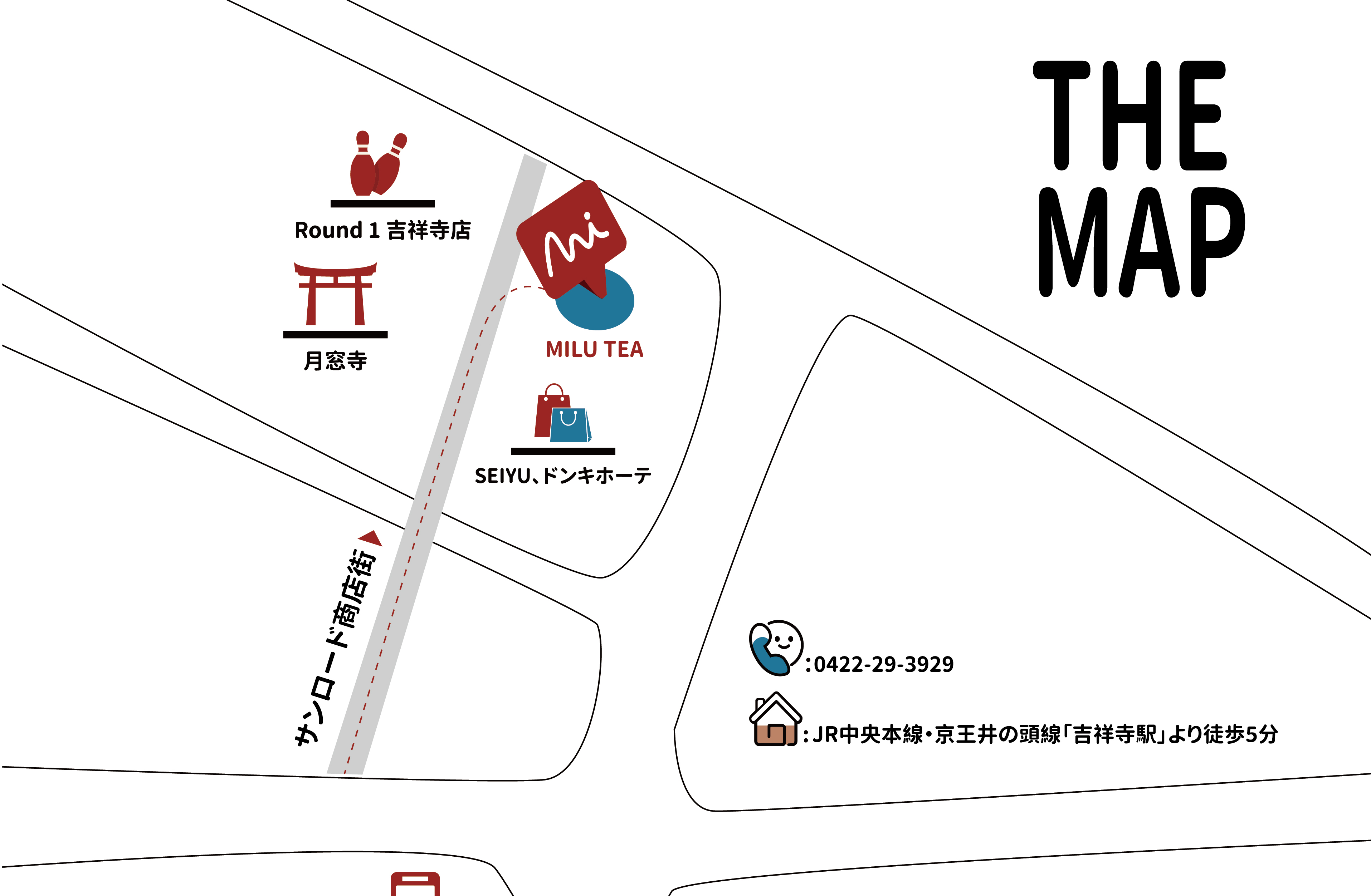 MILUTEA 周边地图